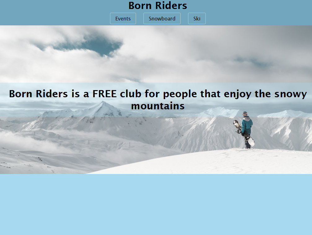 Sample image from project fictional website